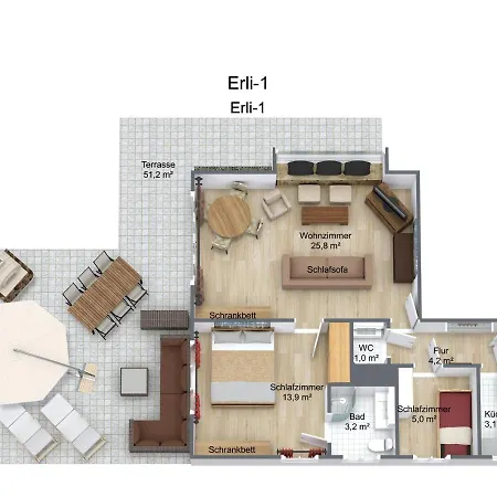 Haus Erli Apartmán Mittenwald