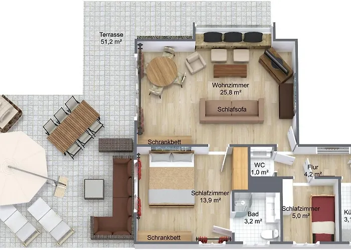 Haus Erli 아파트 *