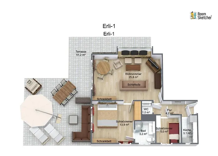 Haus Erli Lejlighed Mittenwald